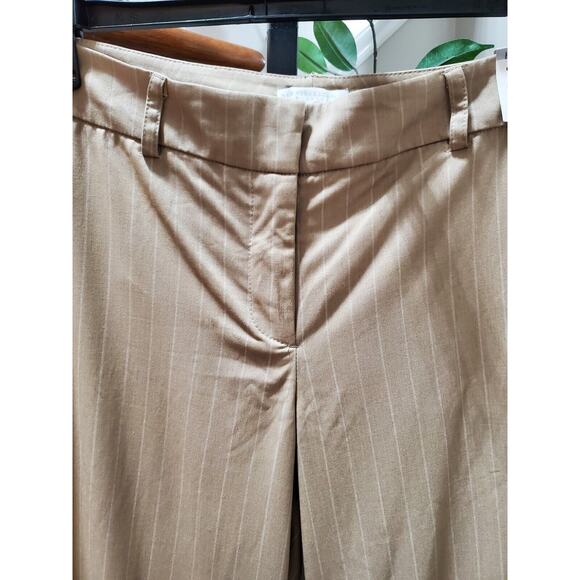 New York & Co. Women's Beige Polyester High Rise Straight Fit Dress Pant Size 10 - Picture 2 of 13